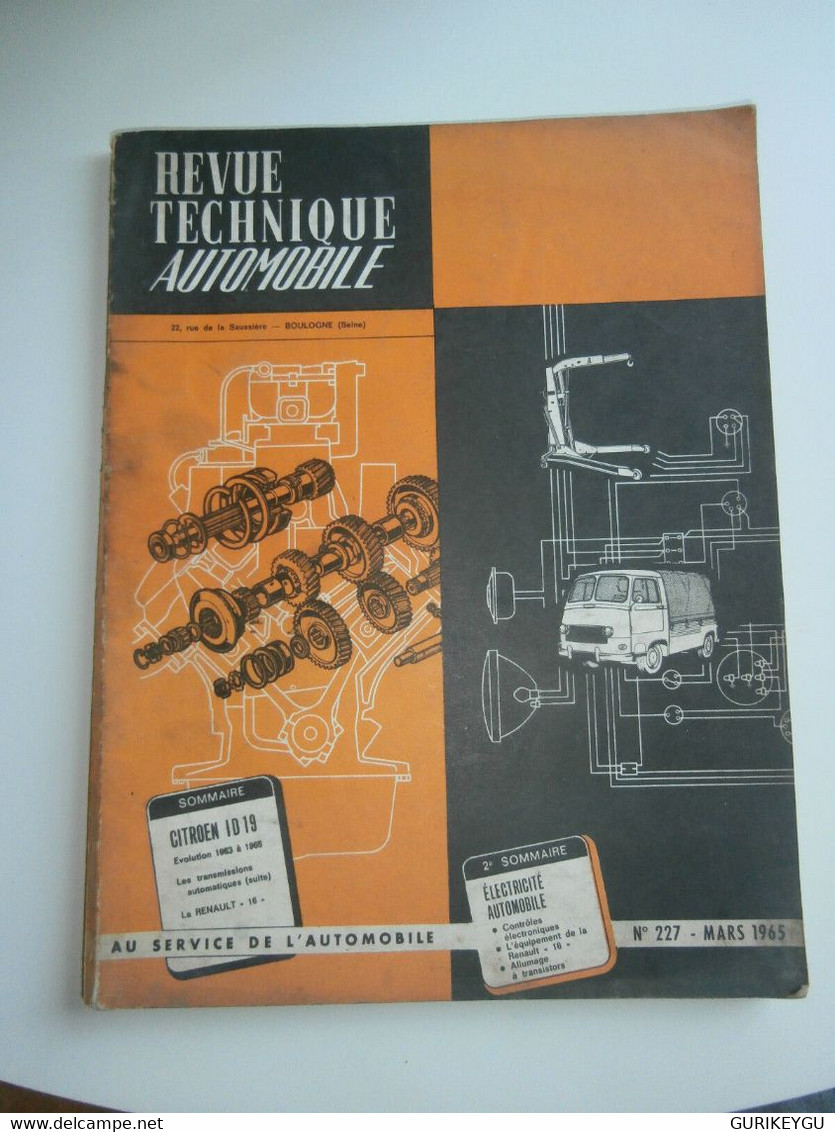 Lot De 4  Revue  N° 177.201.227.230  CITROEN DS  ID 19 T 23 H HY HZ 72 2CV R 16 PEUGEOT FOURGON - Sylvain Et Sylvette