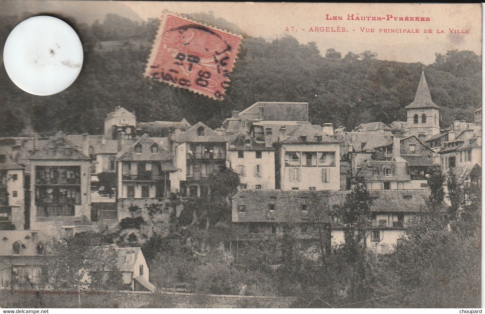 65 - Carte Postale Ancienne De  ARGELES  Vue Panoramique - Argeles Gazost