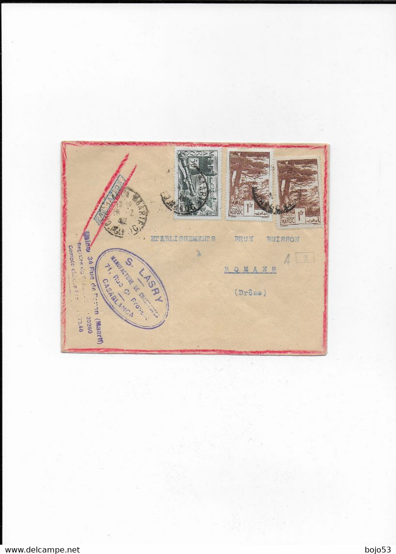 MAROC  Cachet Postal De MAARIF De 1942 - Otros - África