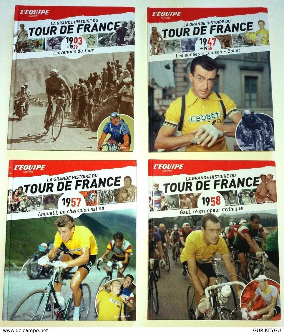 4 N° L'équipe La Grande Histoire Du Tour De France 1903-1939.1947-1956.1957.1958 - Sylvain Et Sylvette