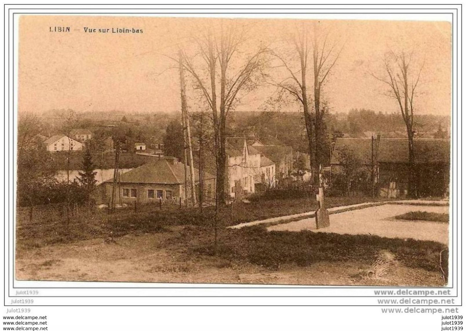 LIBIN ..-- Vue Sur LIBIN - BAS . 1929 Vers ANVERS ( Melle Anna BOURDEAUCHY ) . Voir Verso . - Libin