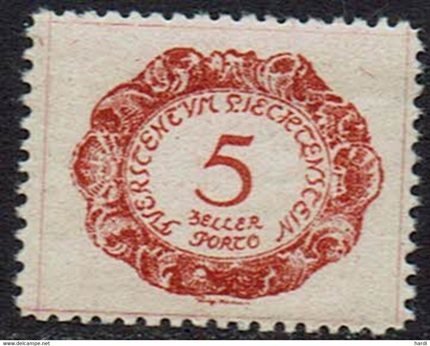 Liechtenstein Portomarken 1920, MiNr 1, Postfrisch - Taxe