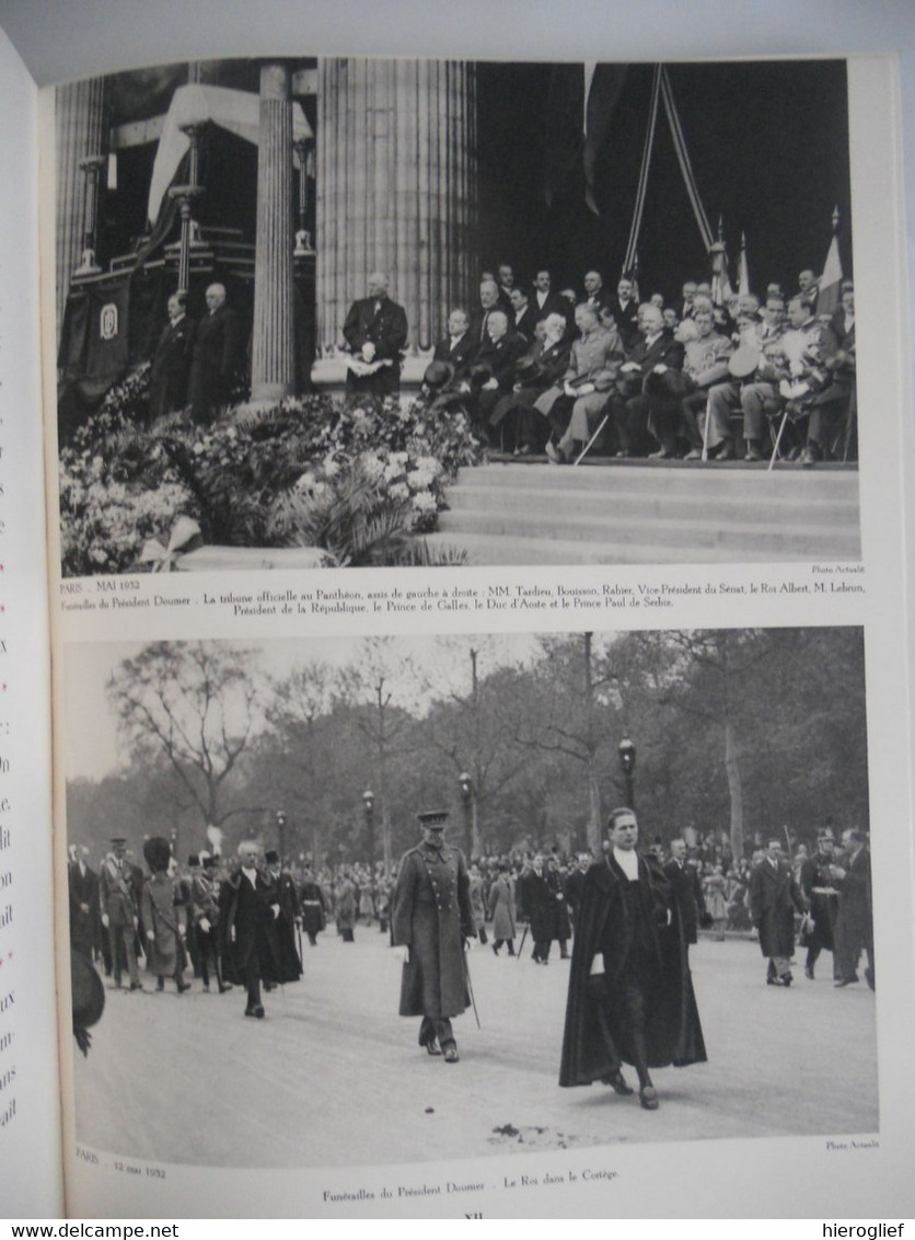 Mémorial ALBERT Ier ROI DES BELGES dédié  au peuple français / militaires guerre royalties reine Elisabeth