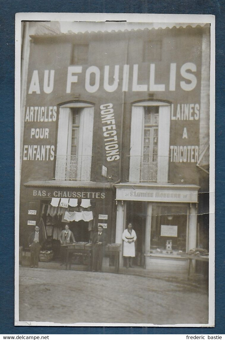 Carte Photo  à Situer - Magasin  " AU FOUILLIS " - Fotos