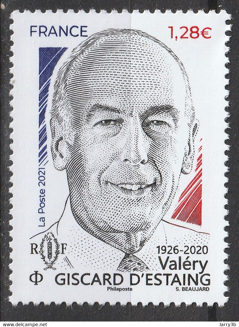 "Valéry Giscard D'Estaing" - TIMBRE ISSU FEUILLET - 2021 - Y/T 5548 - NEUF ** - Ongebruikt