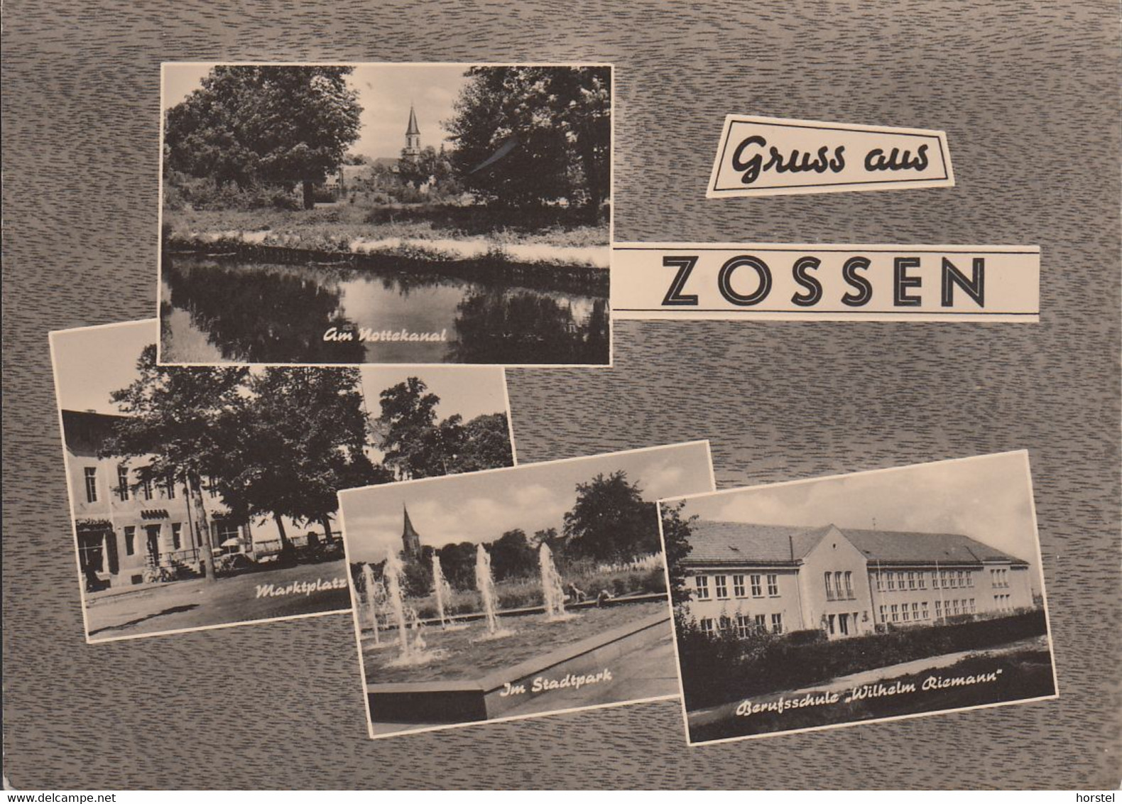 D-15806 Zossen - Alte Ansichten - Berufsschule - Marktplatz - Stadtpark ( Echt Foto) - Zossen