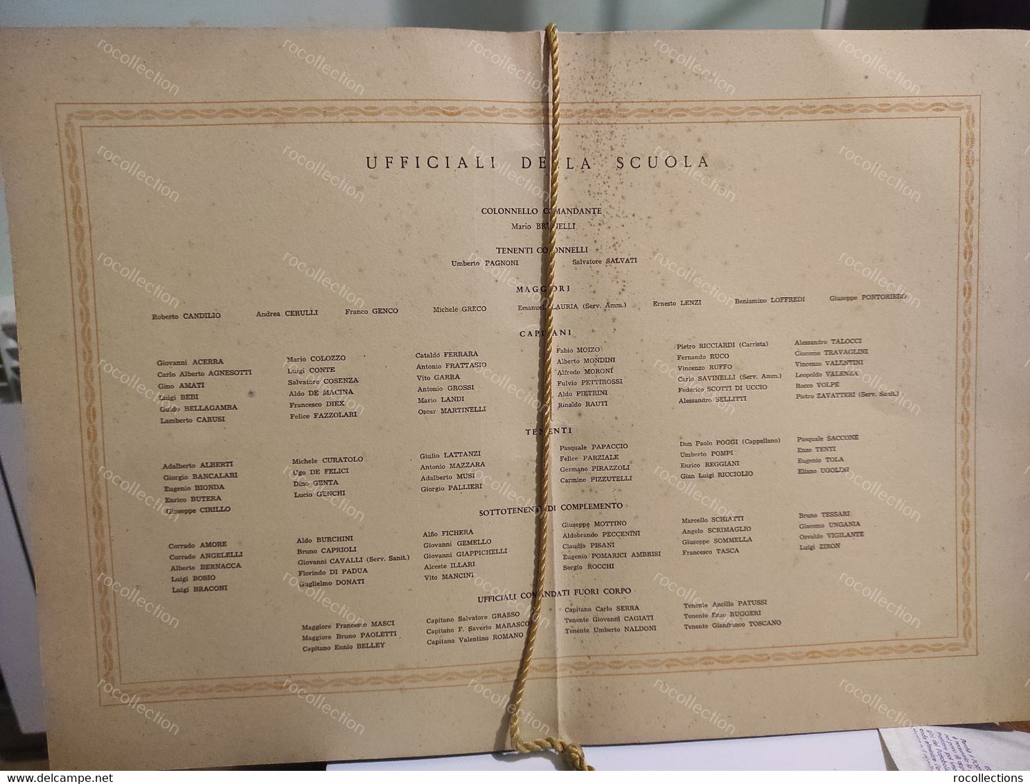 Italia Calendario BRACCIANO Scuola Di Artiglieria 1950 - Grand Format : 1941-60