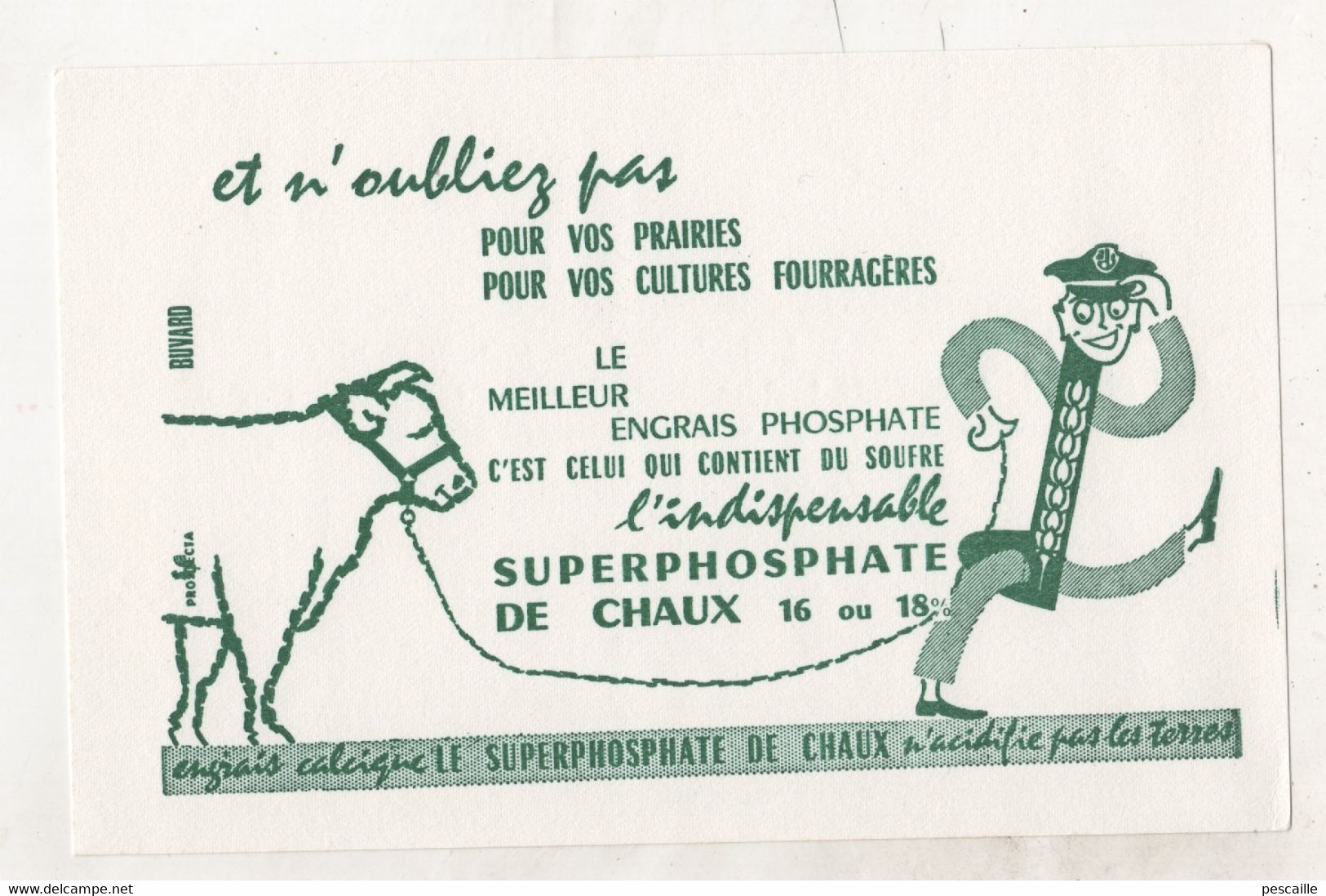 BUVARD LE MEILLEUR ENGRAIS PHOSPHATE / SUPERPHOSPHATE DE CHAUX - Agriculture
