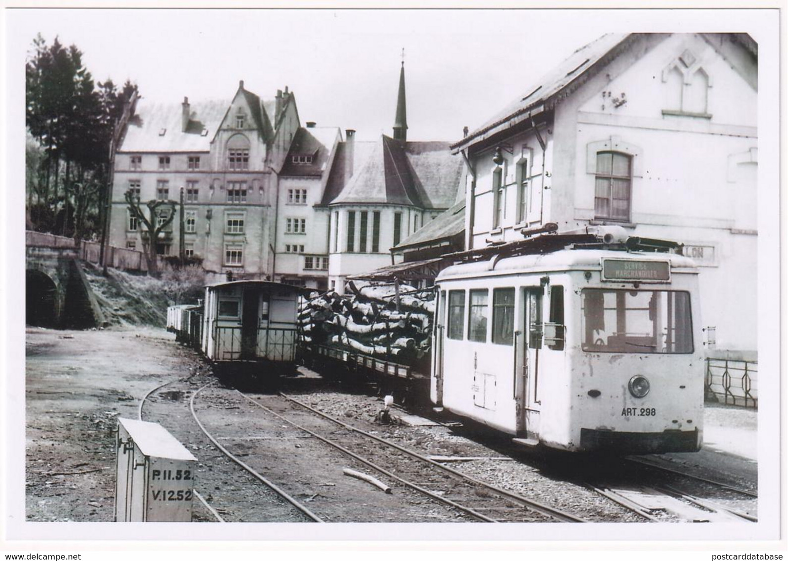 Bouillon - Convoi De Transport De Bois à La Gare Vicinale - Photo - & Tram, Train - Eisenbahnen