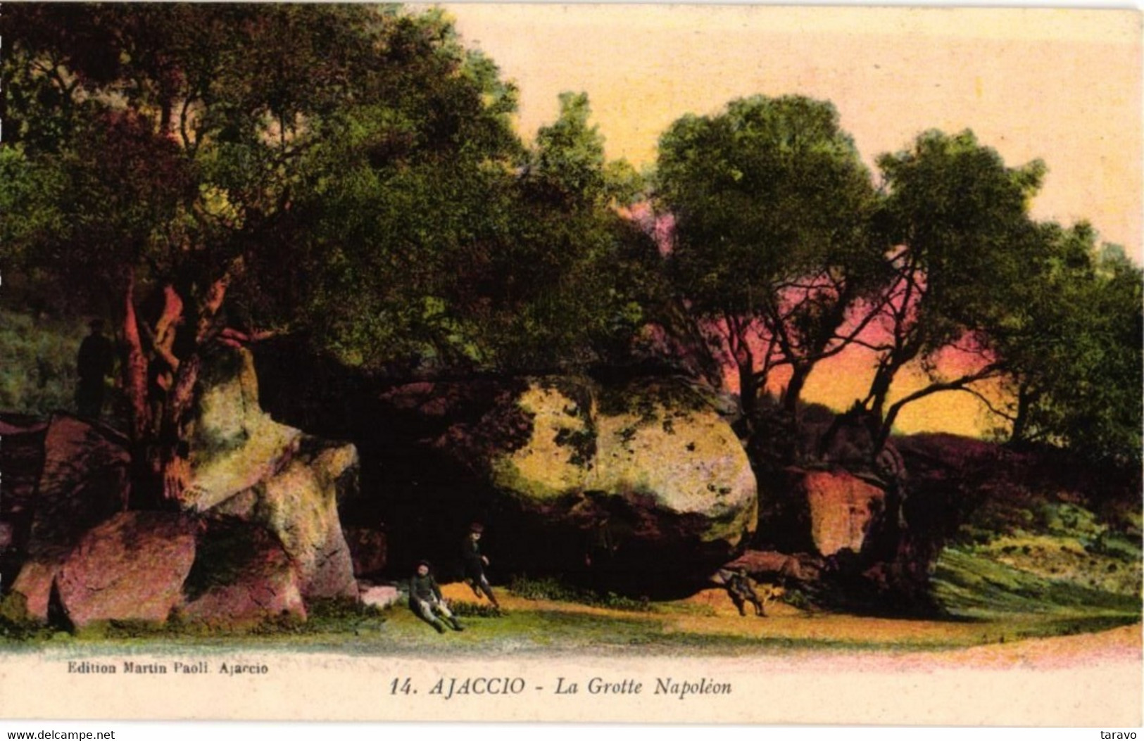 CORSE  -  AJACCIO -  Colorisée - La Grotte Napoléon - Ed. Martin Paoli - Ajaccio