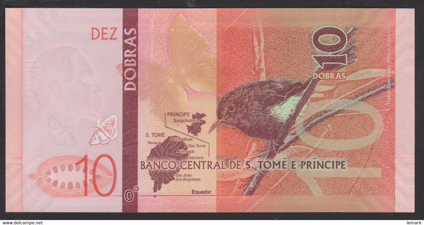 Saint Thomas Ja Prince  10 Dobras 2020 Pnew  UNC - Sao Tomé Et Principe