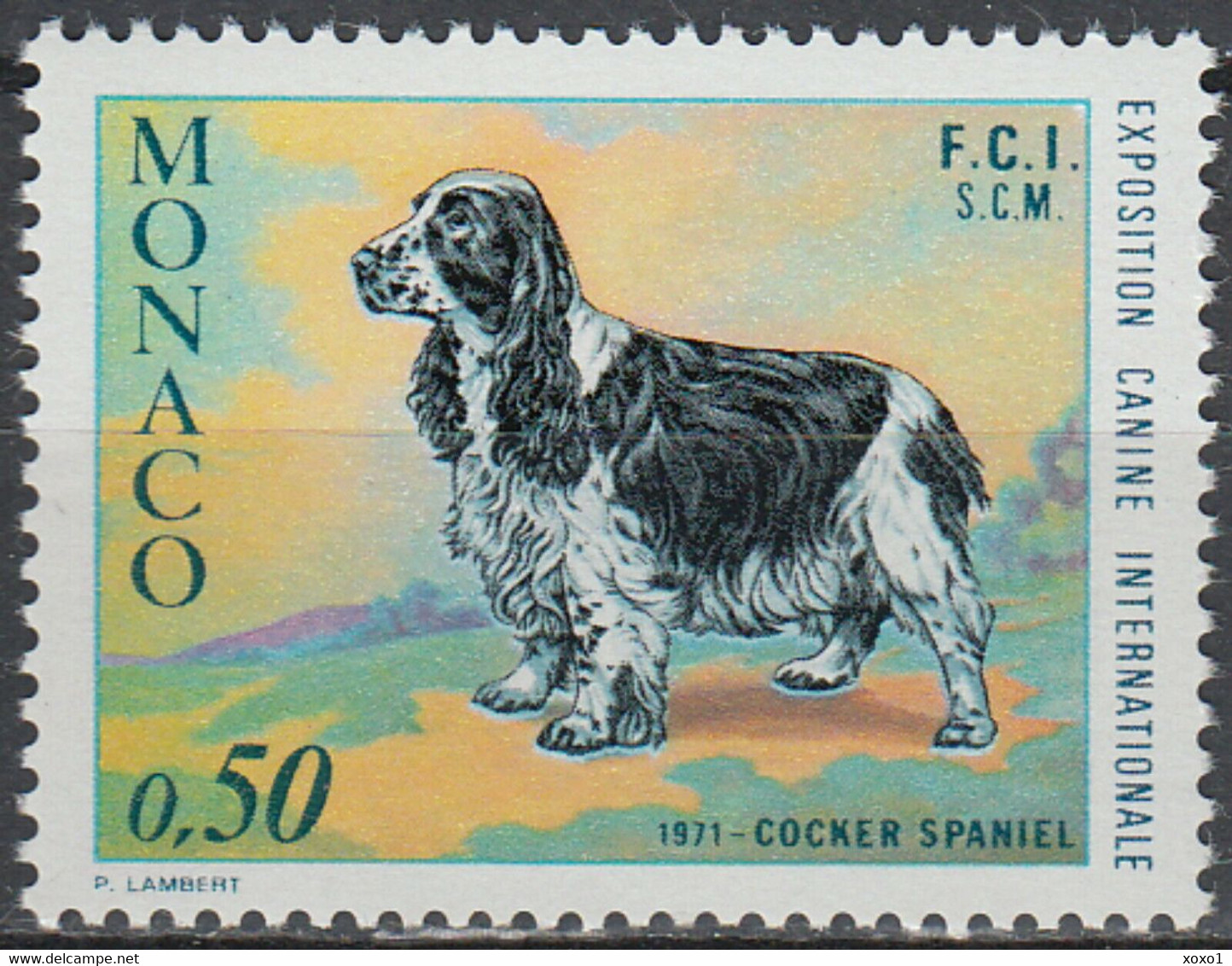 Monaco 1971 MiNr. 1012 International Dog Show Cocker Spaniel Dogs 1v  MLH  **  2.50 € - Cani