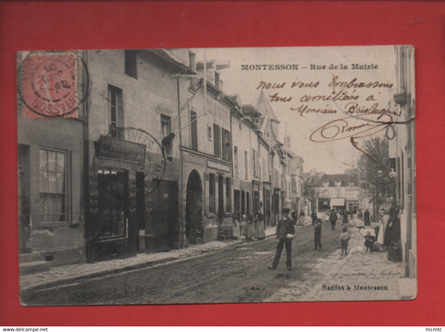 CPA  Abîmée -  Montesson  - Rue De La Mairie - Montesson