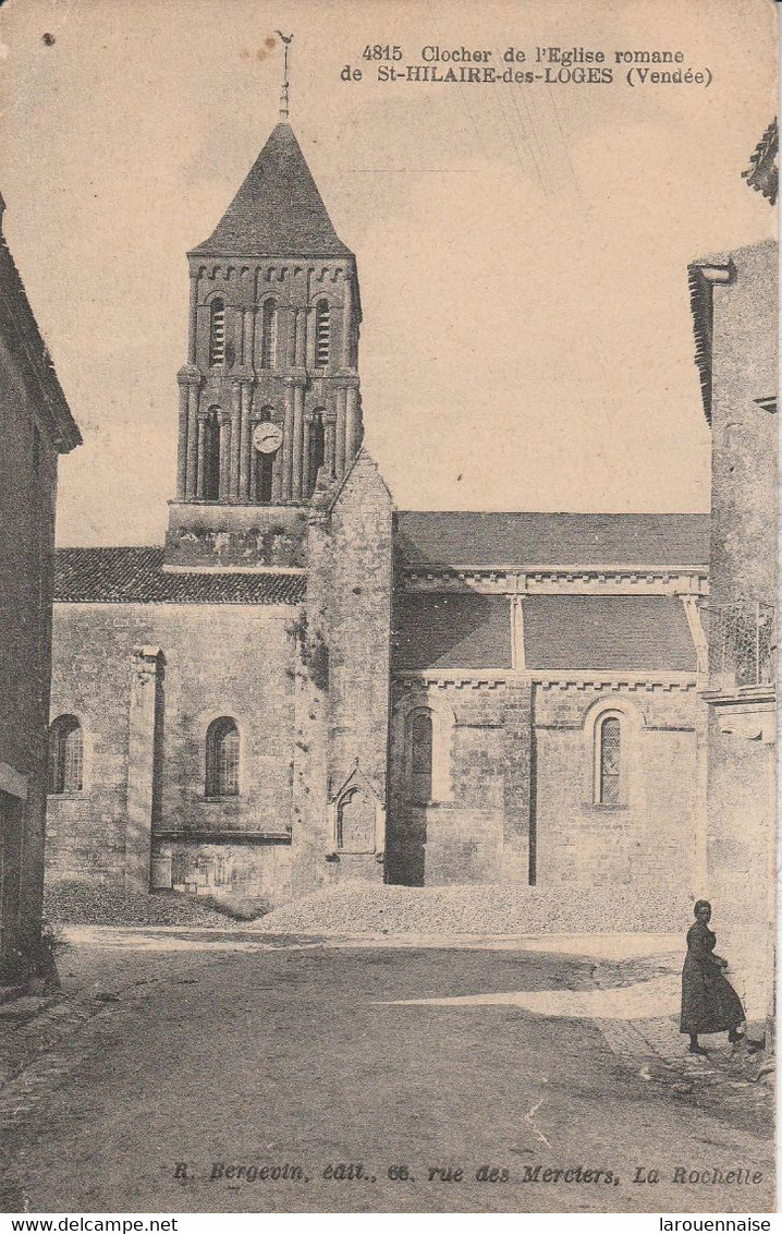 85 - SAINT HILAIRE DES LOGES - Clocher De L' Eglise Romane - Saint Hilaire Des Loges