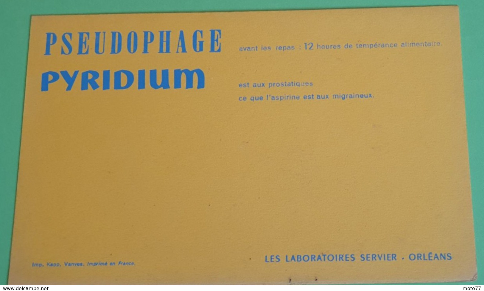 Buvard 754 CALENDRIER - Laboratoire Servier - VITATHION -Etat D'usage:voir Photos-21x13.5cm Fermé Environ- MARS 1959 - Produits Pharmaceutiques