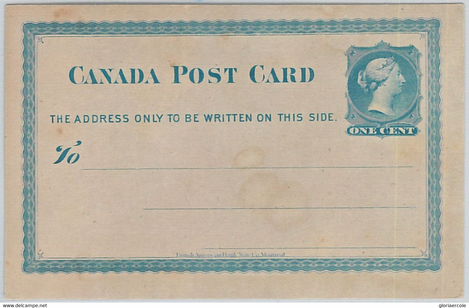 65832 - CANADA  - POSTAL HISTORY - POSTAL STATIONERY CARD - PRIVATE PRINT - Other & Unclassified