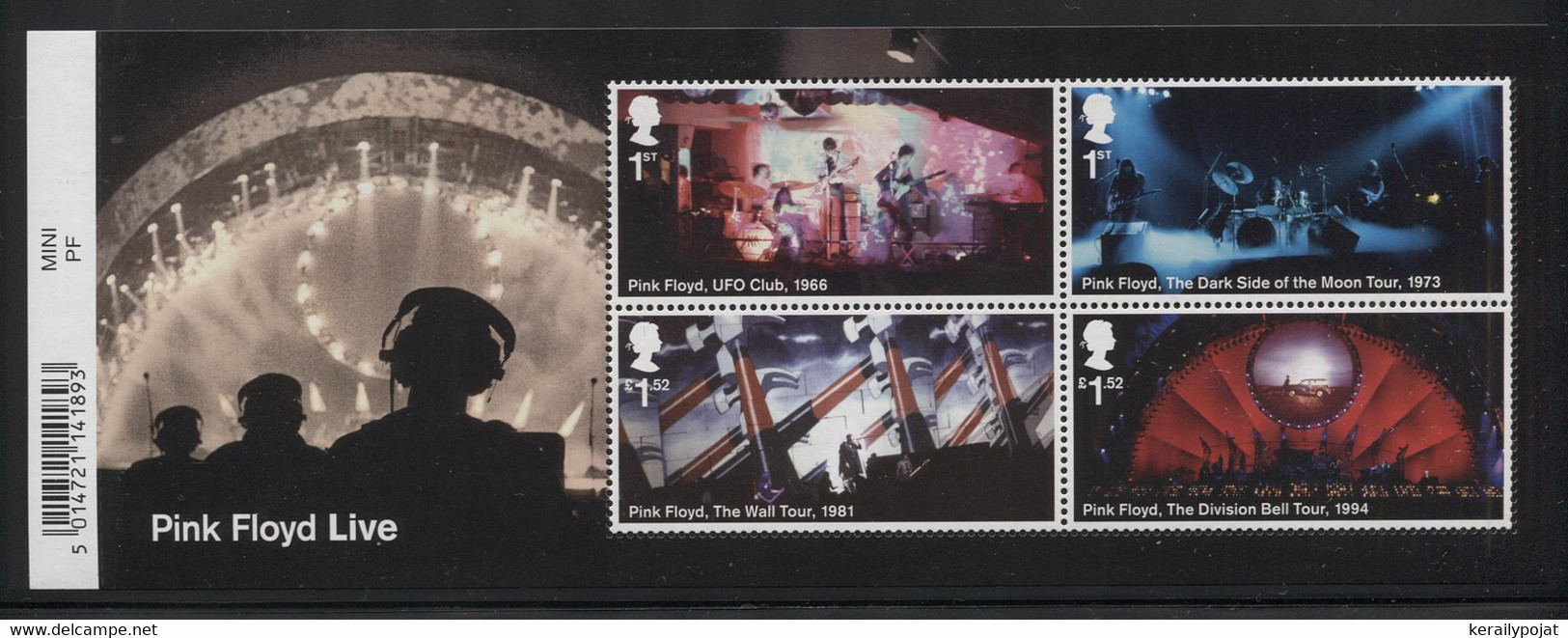 Great Britain - 2016 Pink Floyd Block MNH__(THB-3327) - Hojas Bloque