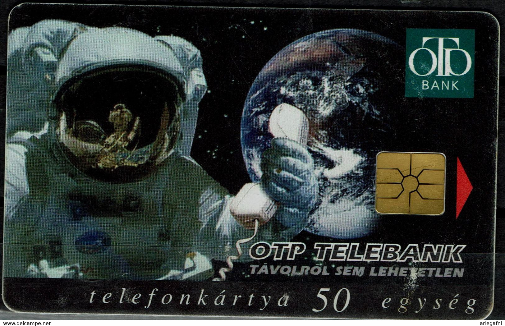 HUNGARY 1997 PHONECARD SPACE USED VF!! - Ruimtevaart