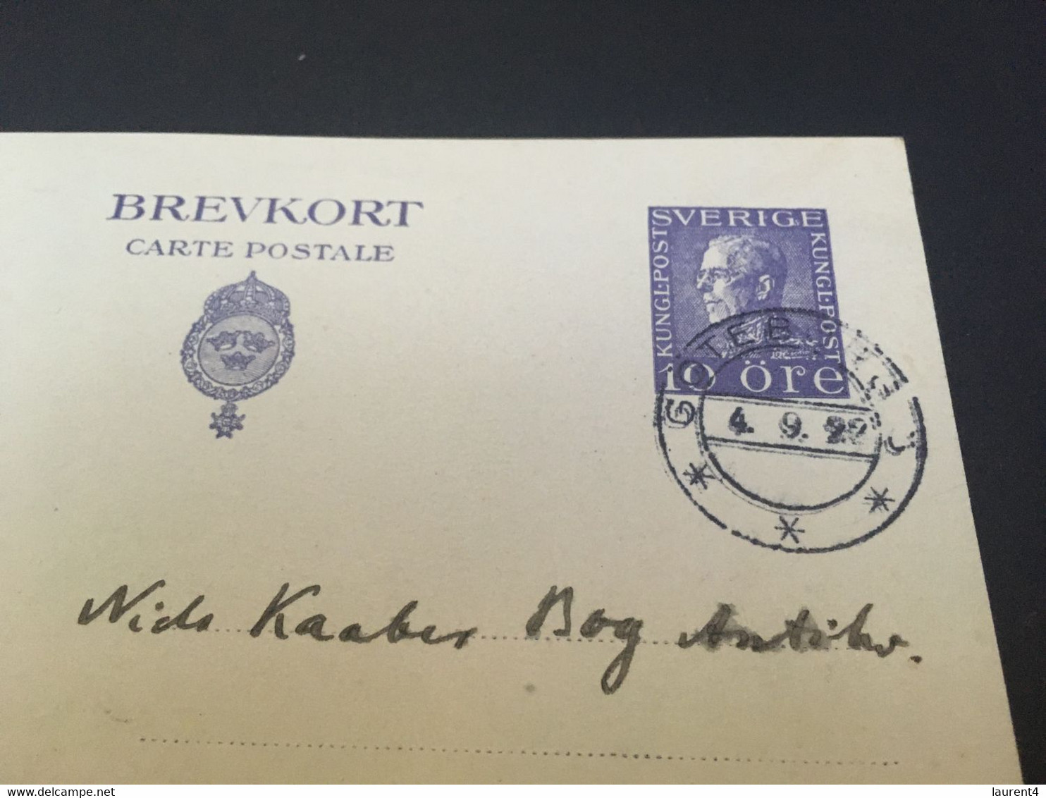 (5 B 1) Denmark - Posted - BREVKORT - 1922 ? - Andere & Zonder Classificatie