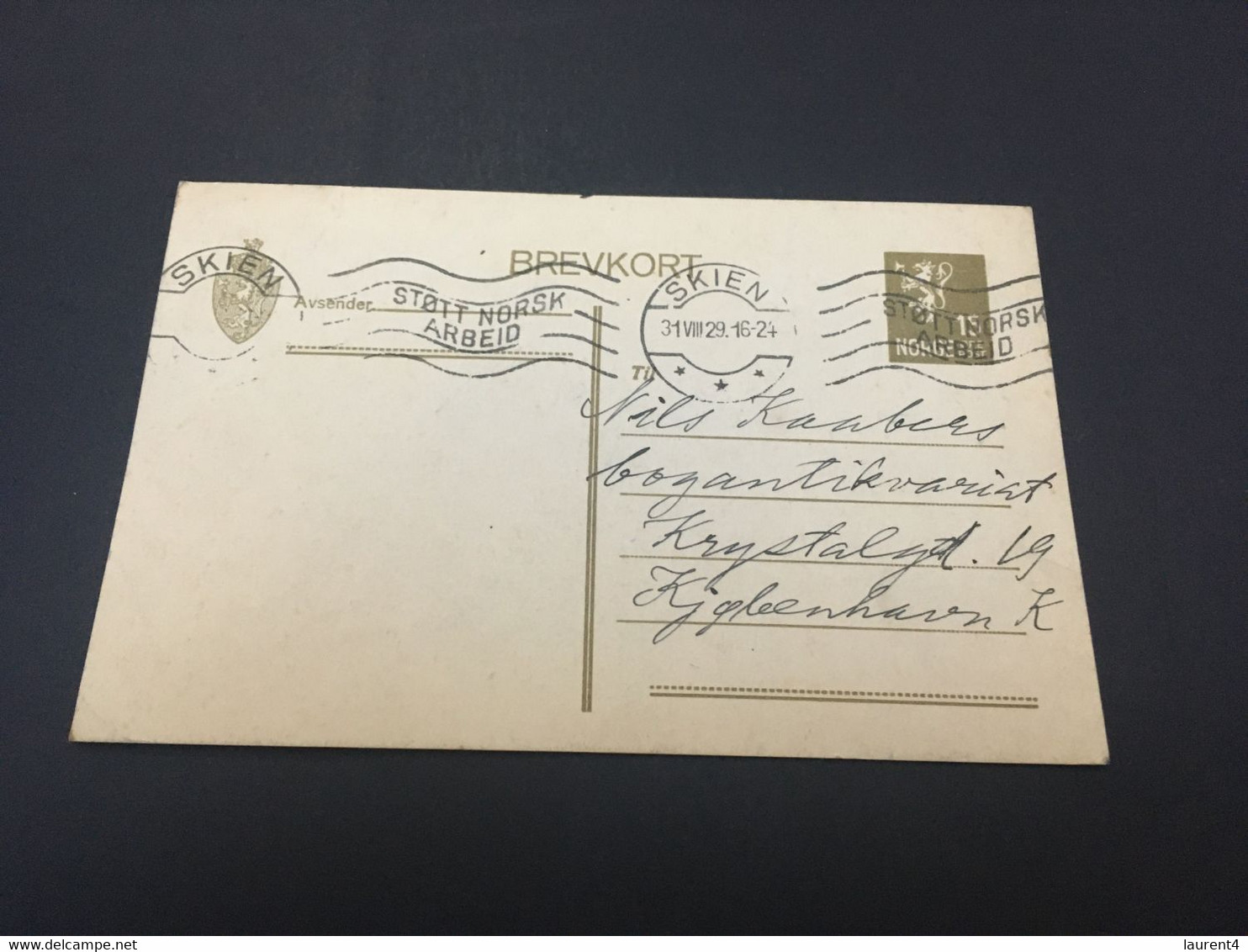 (5 B 1) Denmark - Posted - BREVKORT - 1929 - Other & Unclassified