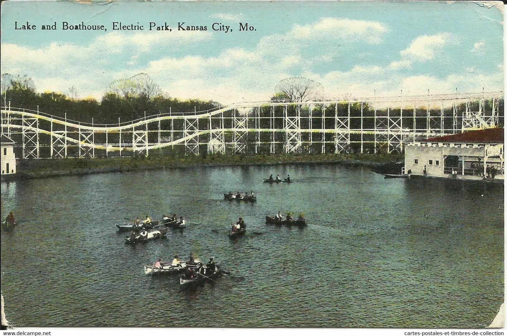 Lake And Boathouse , Electric Park , KANSAS CITY , MO. - Kansas City – Missouri