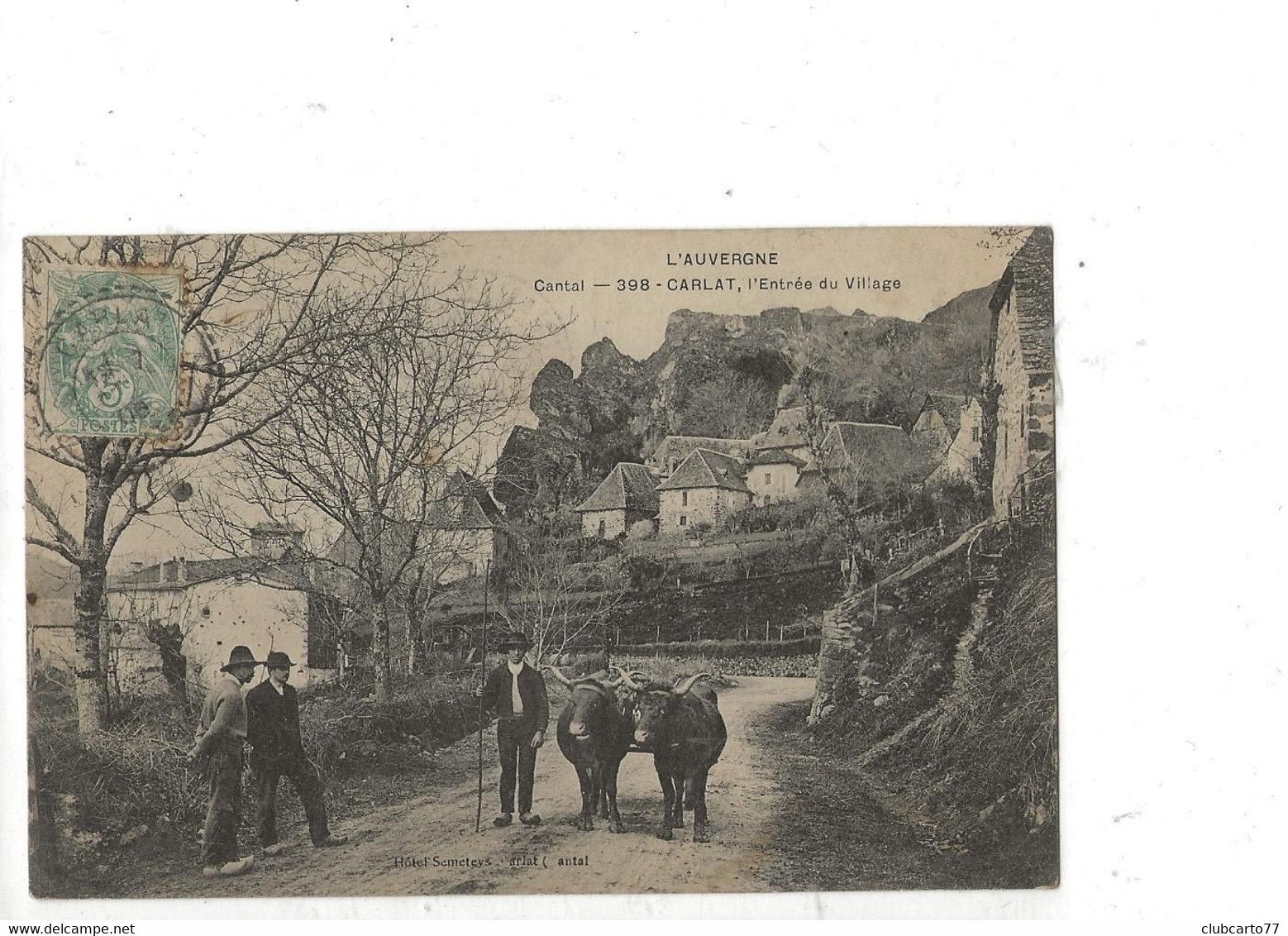 Carlat (15)  : L'entrée Du Village En 1906 (animée) PF. - Carlat
