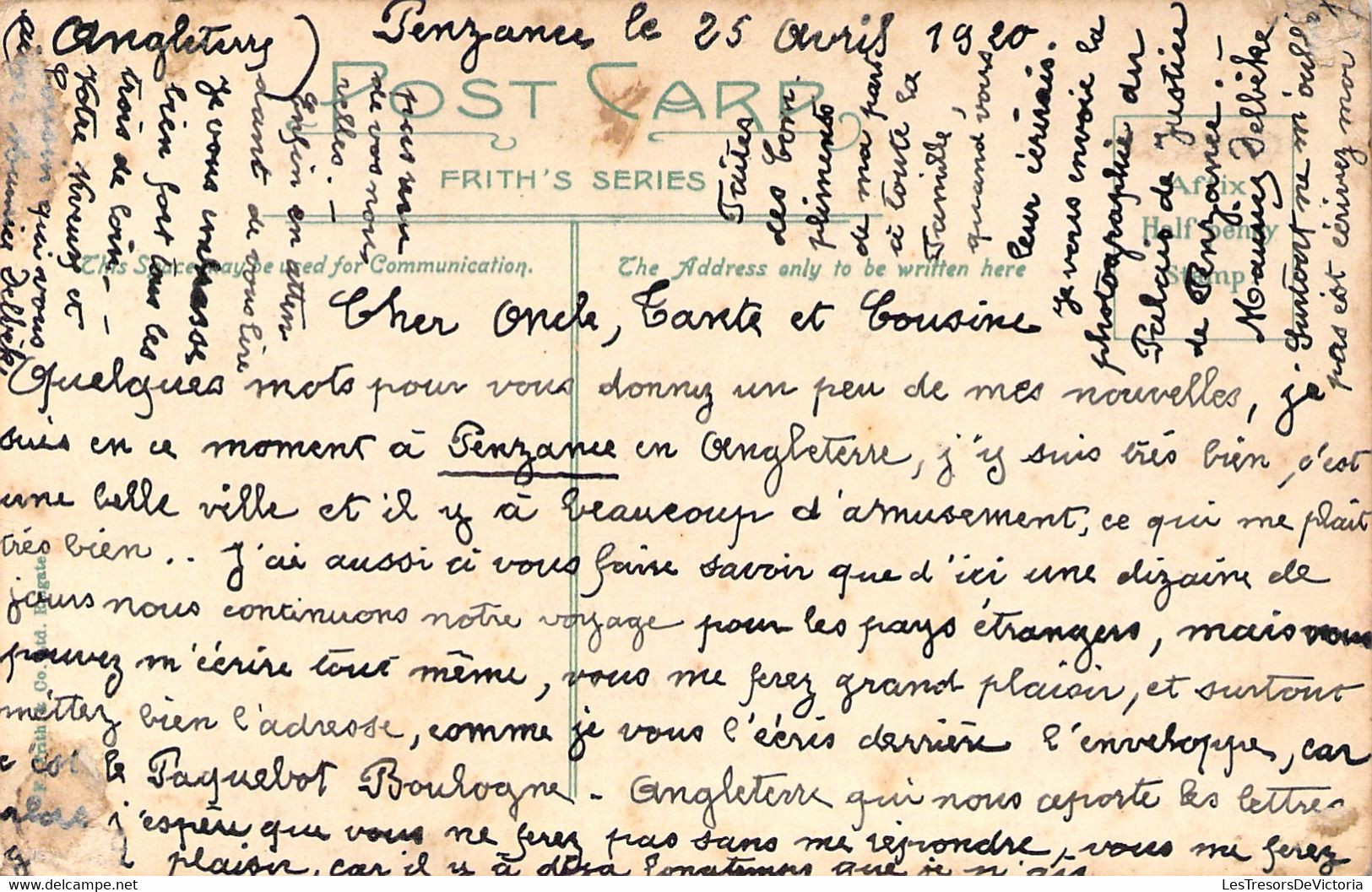 Alverton - Public Buildings - Penzance - Correspondance Du 15 Avril 1920 - BAISSE DE PRIX - Autres & Non Classés
