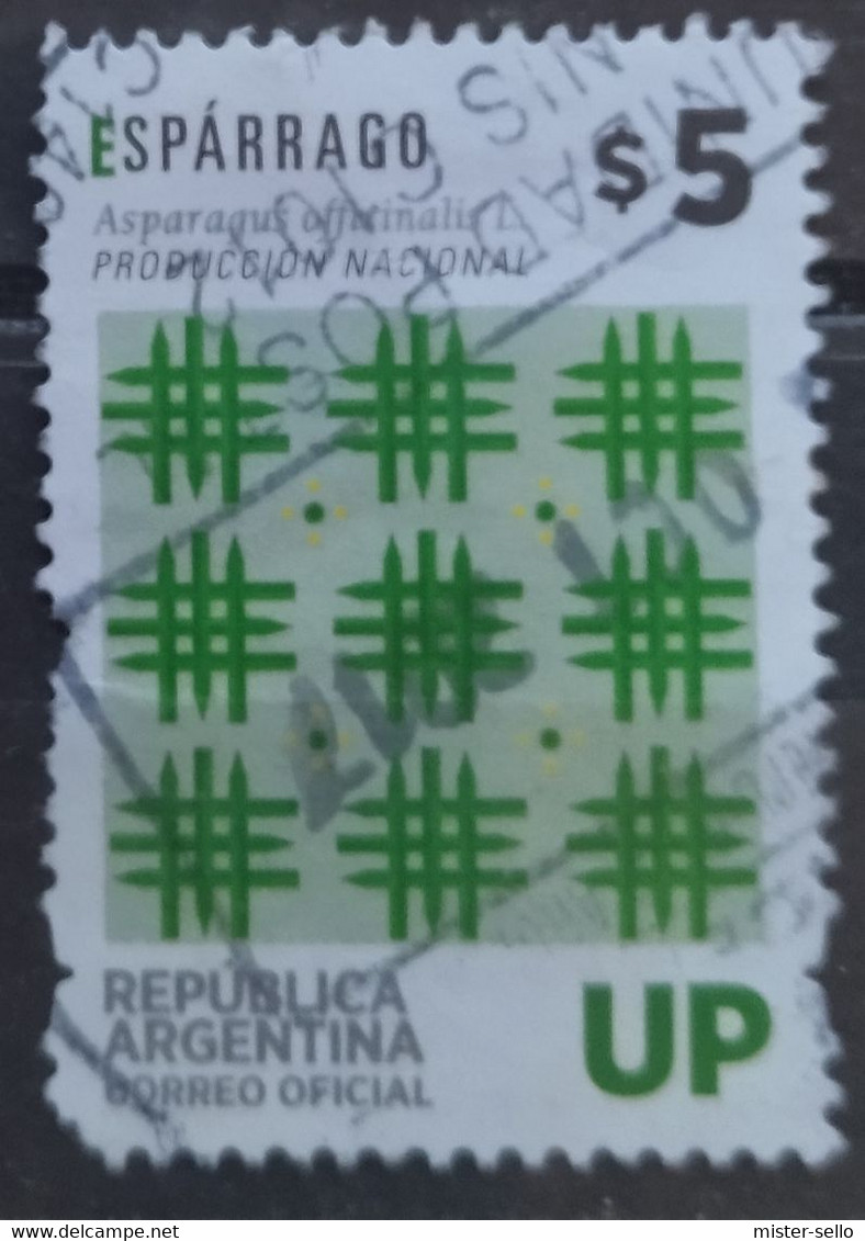 ARGENTINA 2016 Definitives, UP - Vegetables. USADO - USED. - Used Stamps