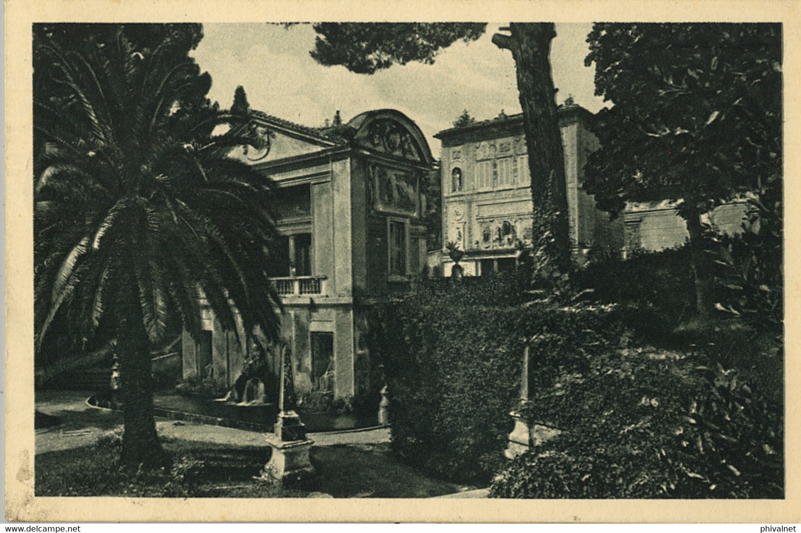 1932 , VATICANO / VATICANE - T.P. CIRCULADA A PARIS , GIARDINI - CASINO MEDICI - Storia Postale