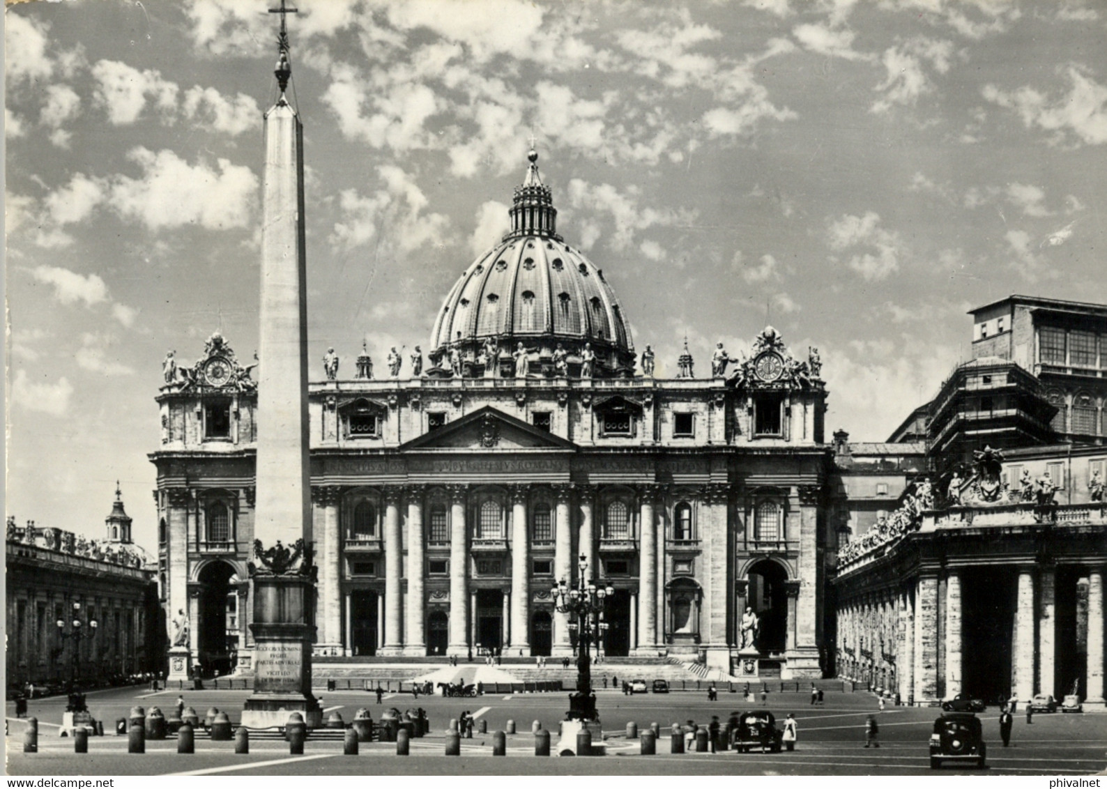 1961  , VATICANO / VATICANE - T.P. CIRCULADA , BASILICA DI S. PIETRO - Storia Postale