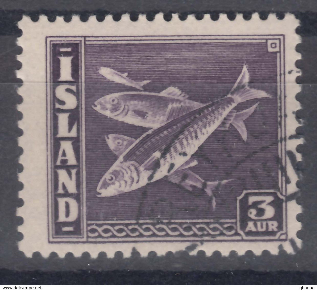 Iceland Island Ijsland 1939 Fish Mi#209 B Used, Perforation 14 : 13 3/4 - Usados