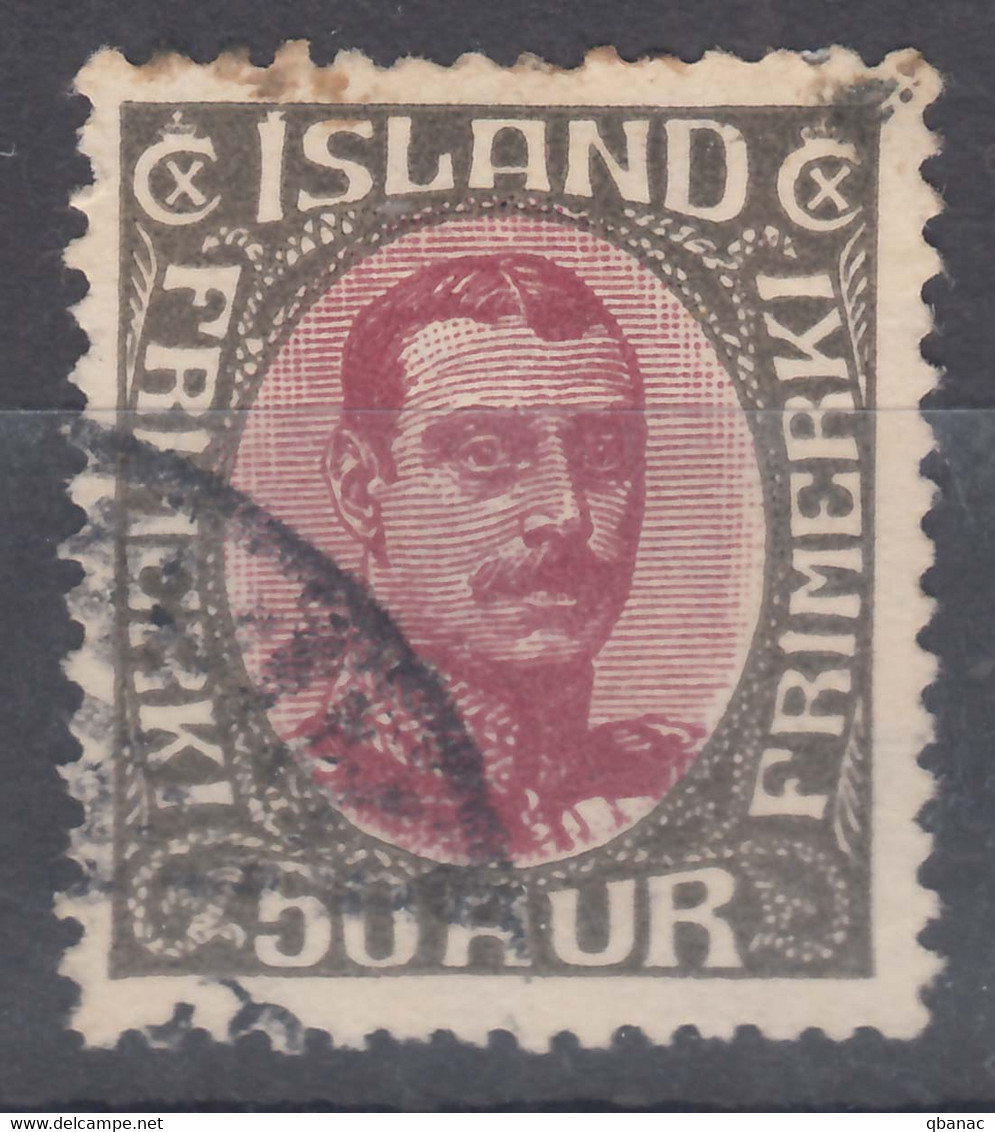 Iceland Island Ijsland 1920 Mi#95 Used - Oblitérés