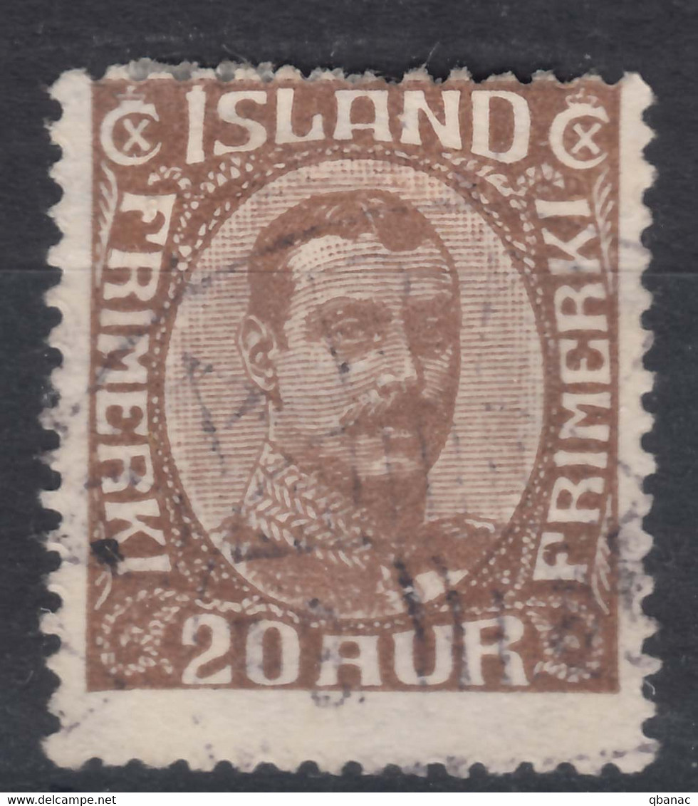 Iceland Island Ijsland 1921 Mi#101 Used - Usados