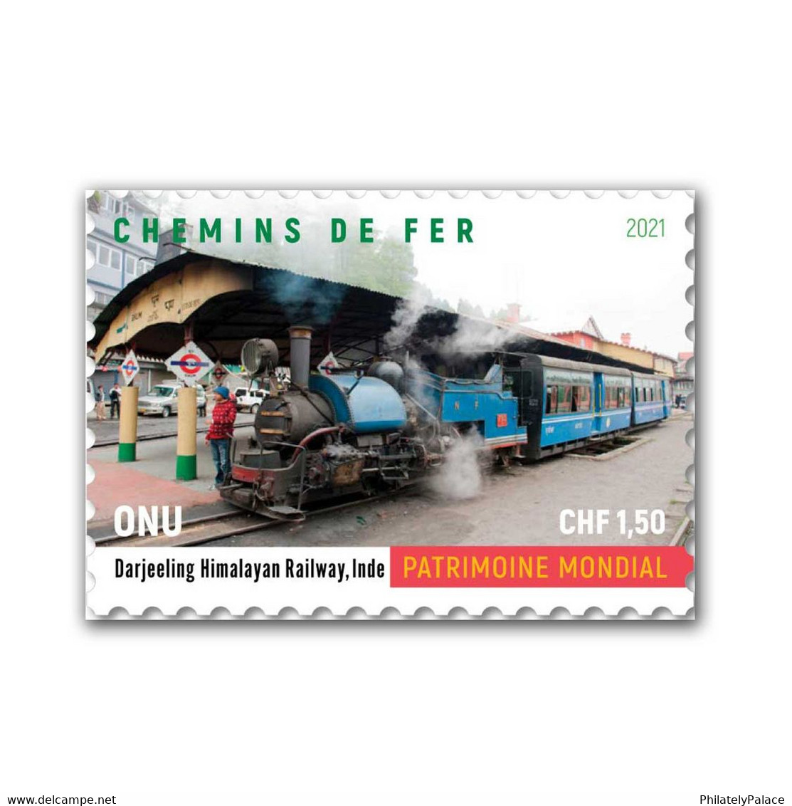 2021 New ** UN Darjeeling Himalaya Railway Train 1v Stamp  MNH Mint  (**) - Storia Postale