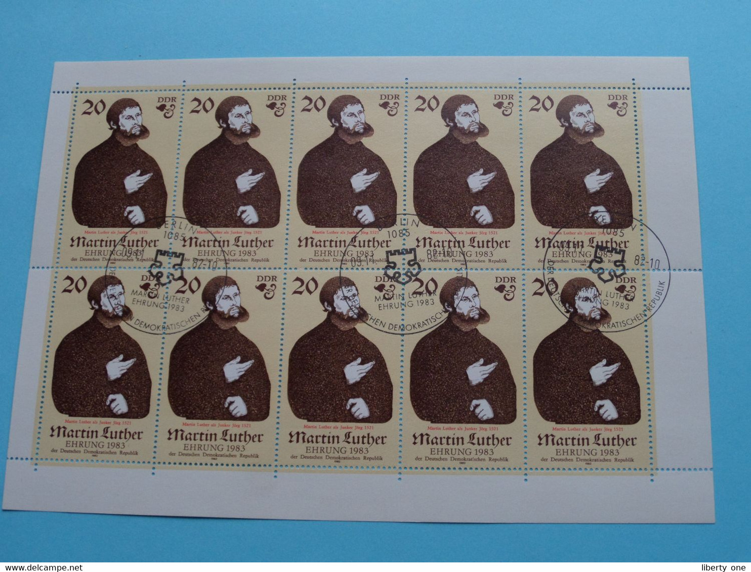 MARTIN LUTHER Ehrung 1983 > Berlin Stamp ( Zie / Voir / See Photo ) ! - 1° Giorno – FDC (foglietti)