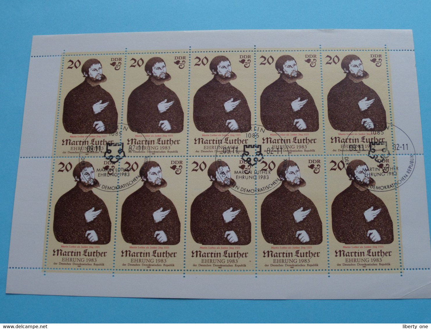 MARTIN LUTHER Ehrung 1983 > Berlin Stamp ( Zie / Voir / See Photo ) ! - 1e Dag FDC (vellen)