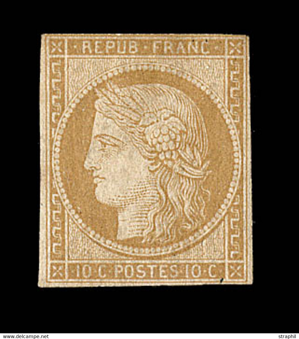 * EMISSION CERES 1849 - * - N°1 - Petites Marges - Non Touché - Signé Brun - B/TB - 1849-1850 Cérès