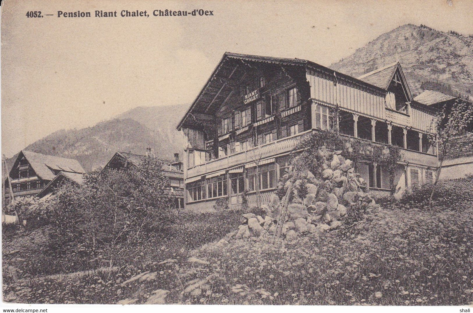 CPA PENSION RIANT CHALET CHATEAUX D' OEX - Otros & Sin Clasificación