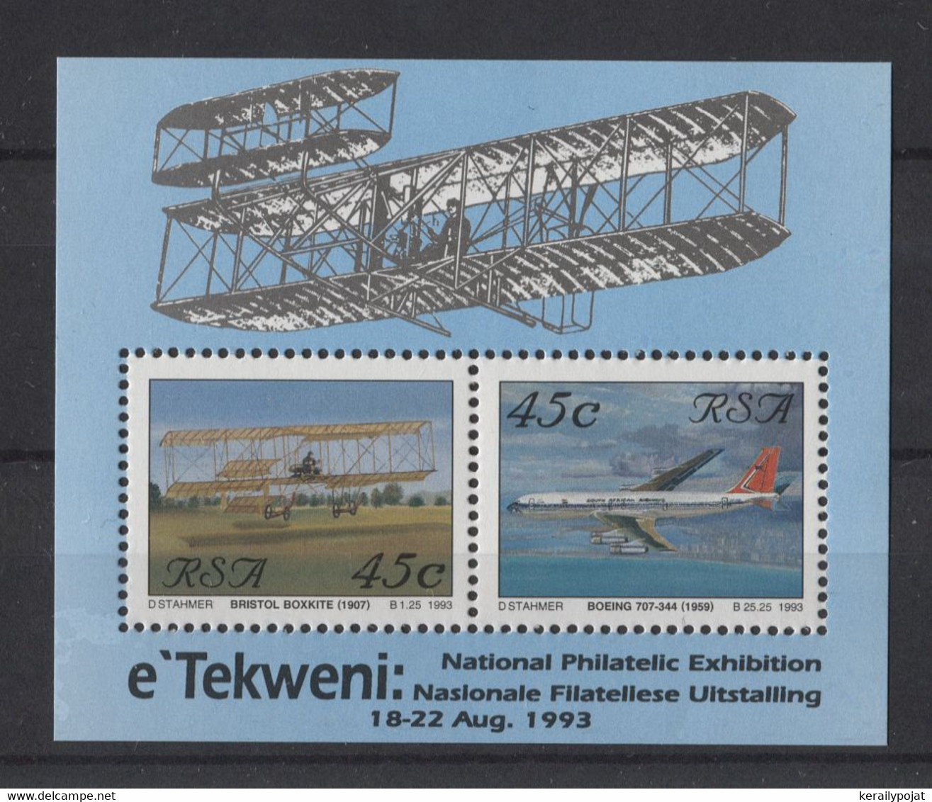 South Africa - 1993 National Aviation Block MNH__(TH-19370) - Blocks & Sheetlets