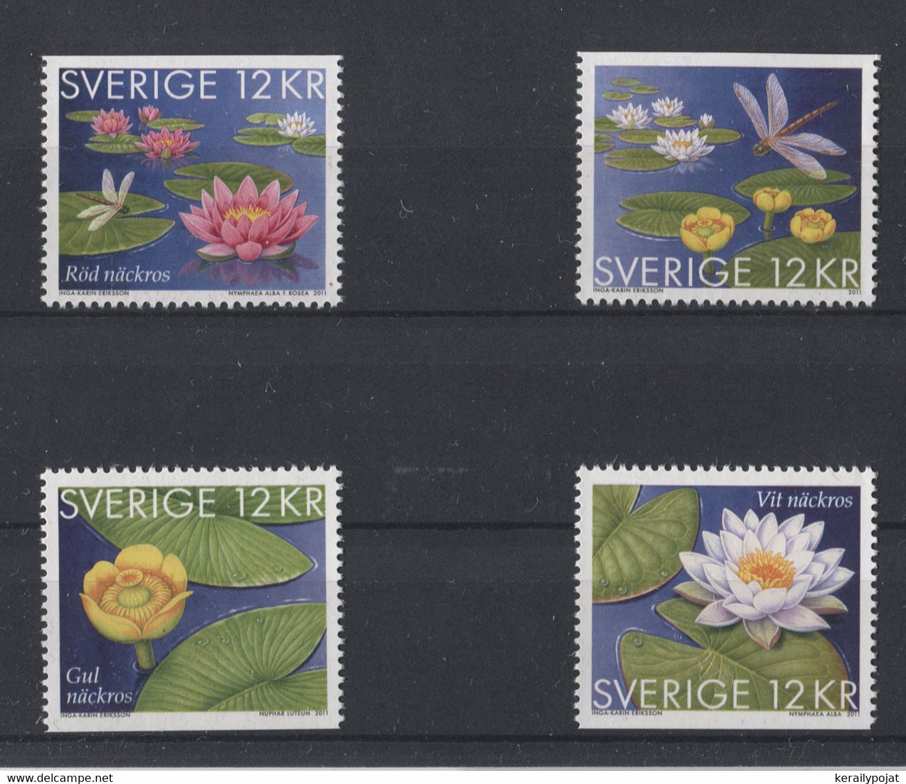 Sweden - 2011 Water Lilies MNH__(TH-4770) - Ungebraucht