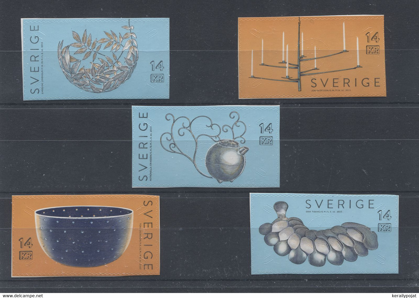 Sweden - 2015 Silversmithing Self-adhesive MNH__(TH-2820) - Unused Stamps