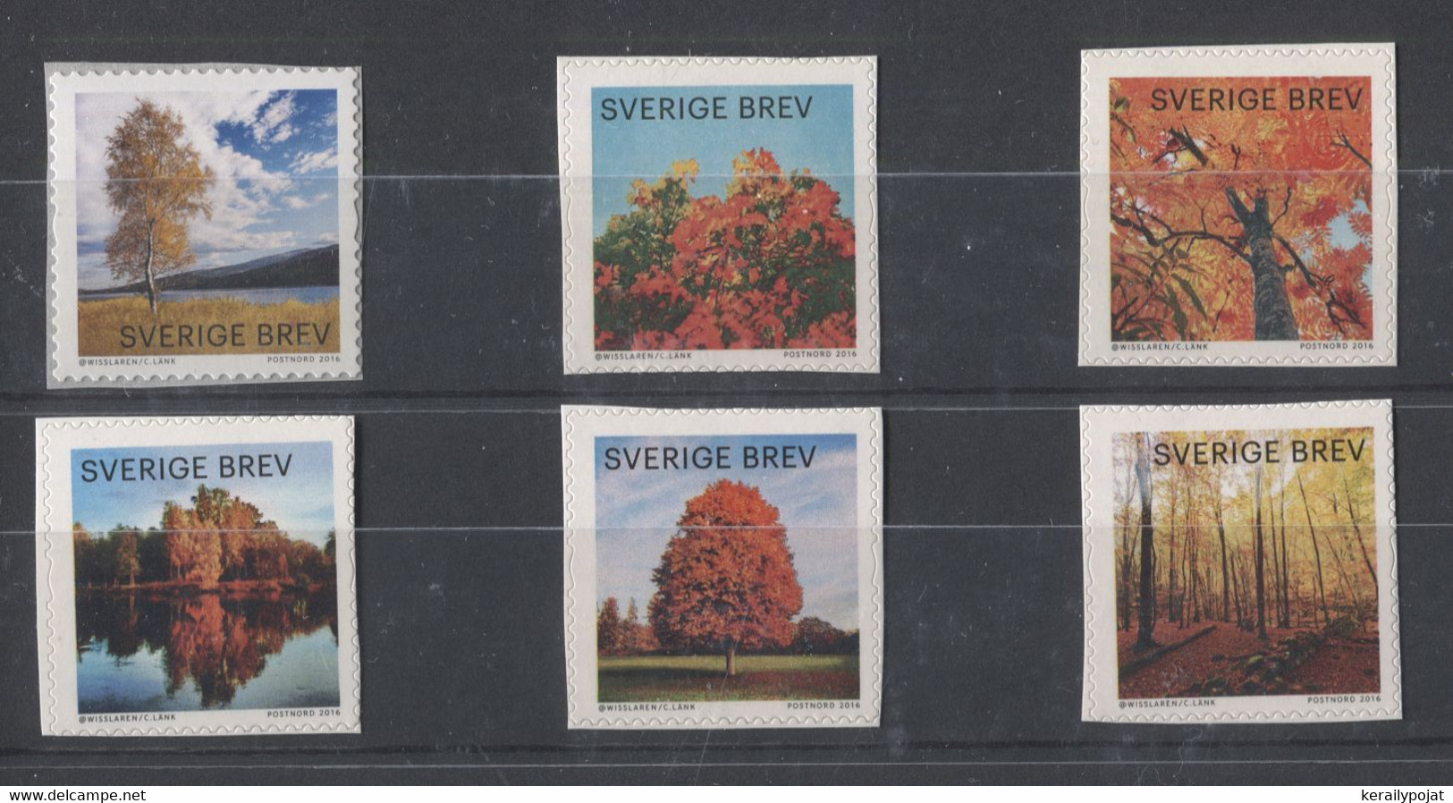 Sweden - 2016 Bright Autumn Self-adhesive MNH__(TH-10703) - Unused Stamps