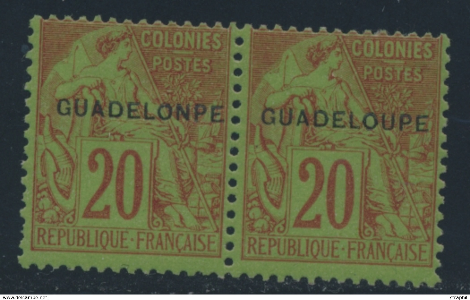 * GUADELOUPE - * - N°20aC - GUADELO"N"PE - Tenant à Normal - TB - Altri & Non Classificati