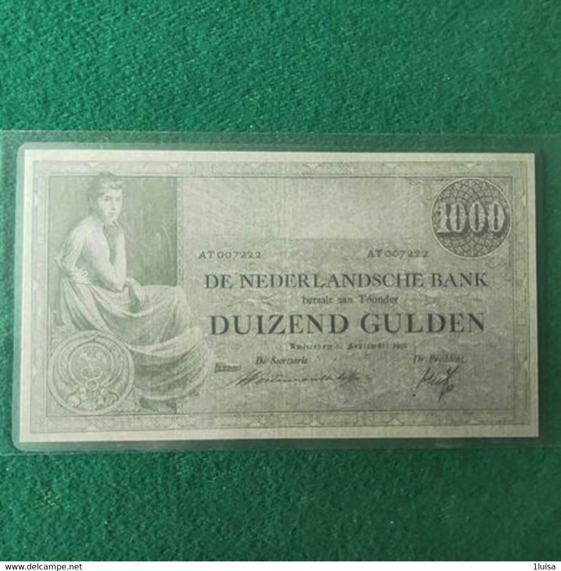 PAESI BASSI 1000 GULDEN 1938 - 10 Gulden