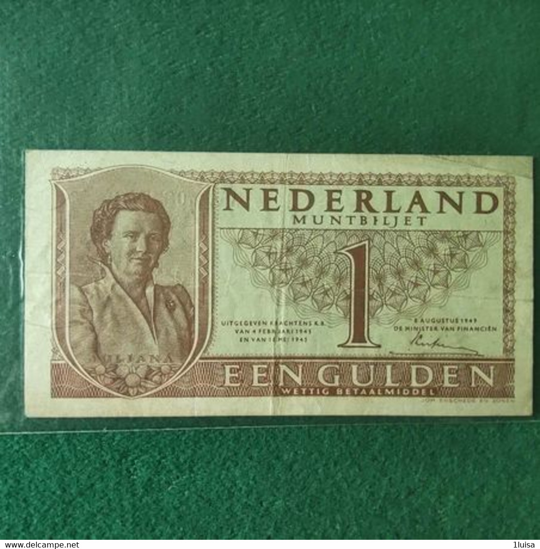 PAESI BASSI 1 GULDEN 1945 - 1 Gulden