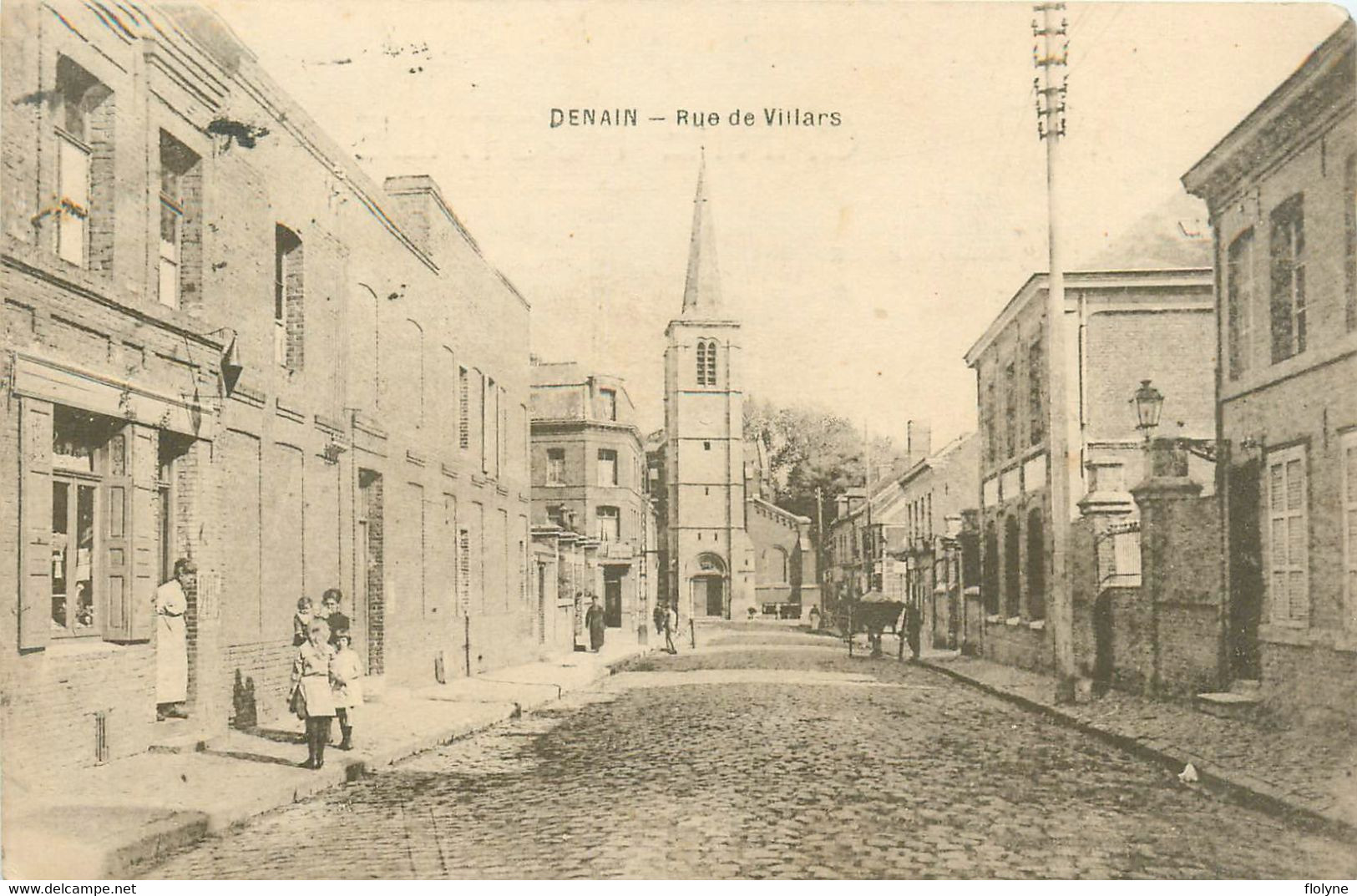 Denain - La Rue De Villars - Bureau De Tabac Tabacs - Denain