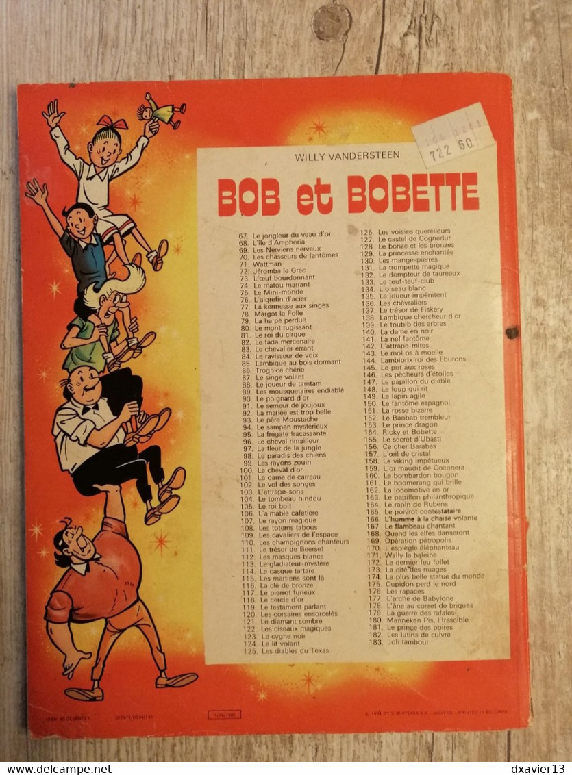 Bande Dessinée - Bob Et Bobette 88 - Le Joueur De Tamtam (1981) - Bob Et Bobette