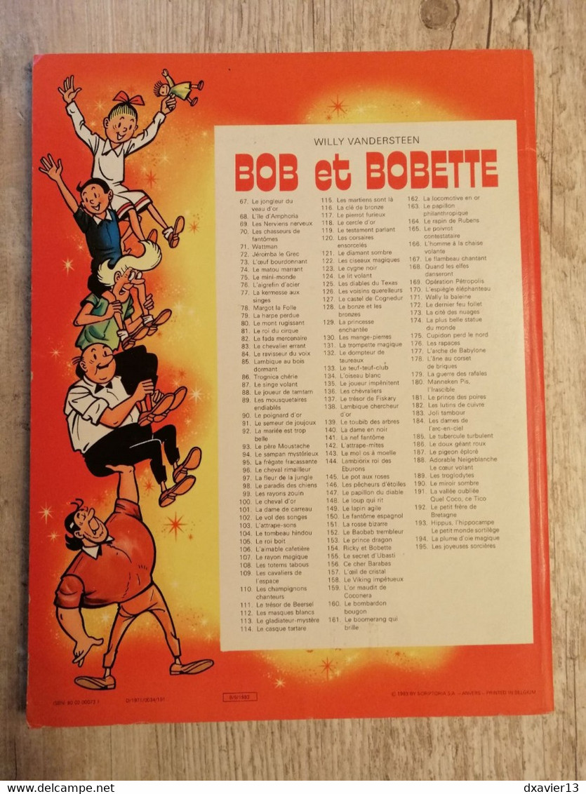 Bande Dessinée - Bob Et Bobette 88 - Le Joueur De Tamtam (1983) - Bob Et Bobette