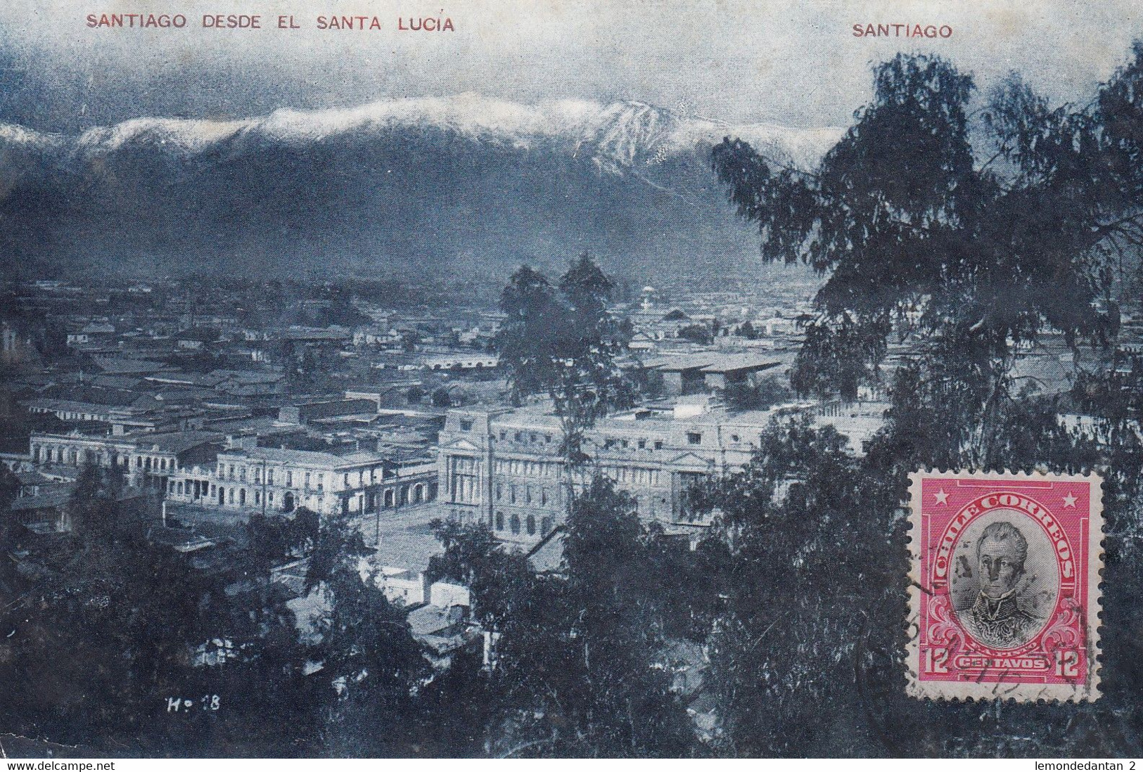 Santiago Desde El Santa Lucia - Chili