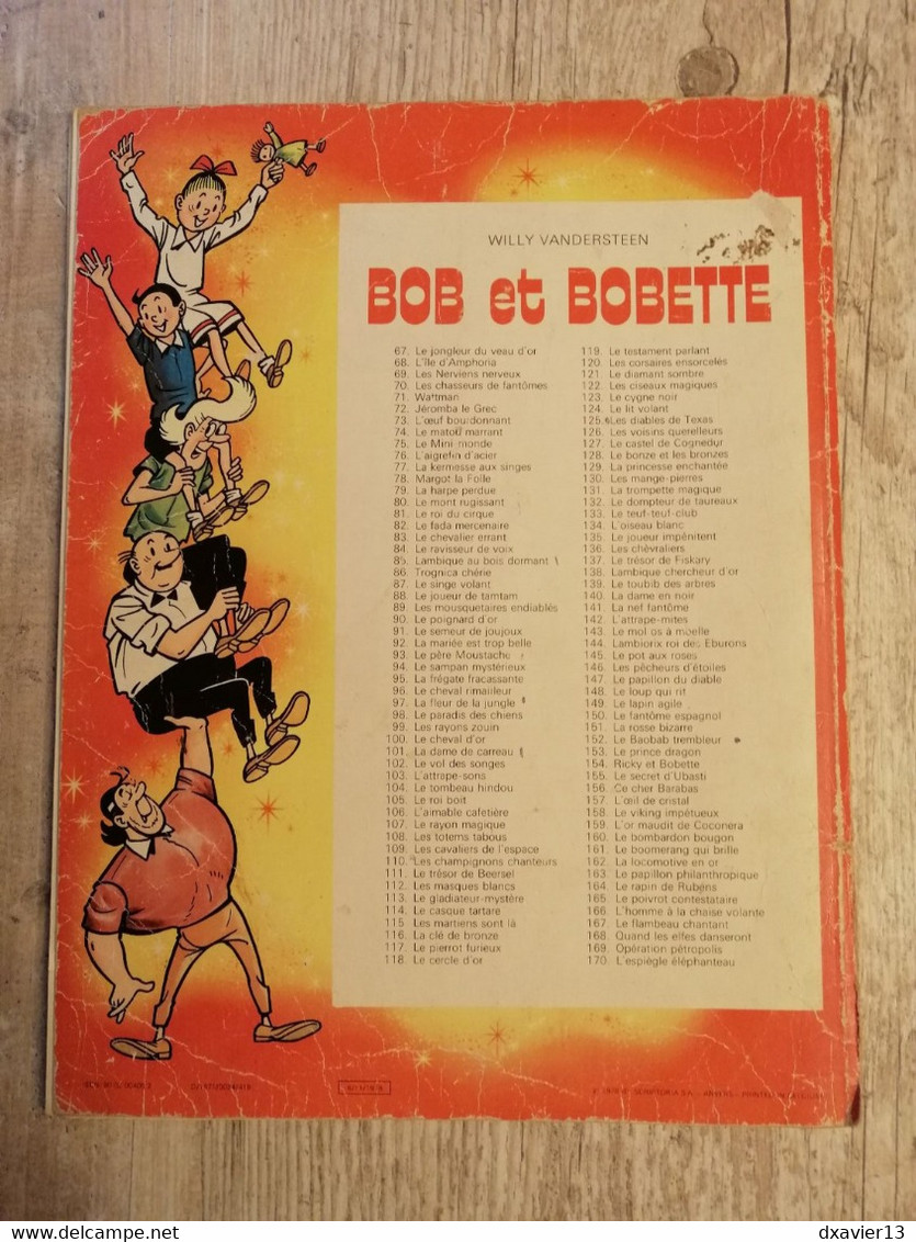 Bande Dessinée - Bob Et Bobette 93 - Le Père Moustache (1978) - Bob Et Bobette